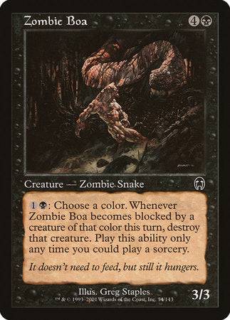 Zombie Boa [Apocalypse] - Destination Retro