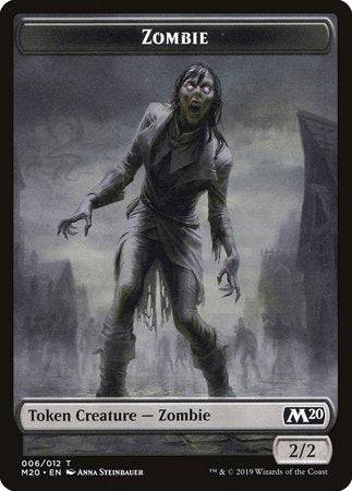 Zombie Token [Core Set 2020 Tokens] - Destination Retro