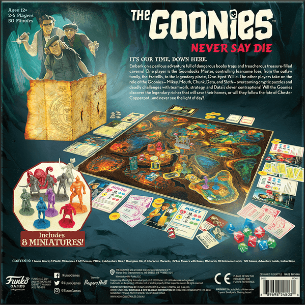 The Goonies: Never Say Die Strategy Board Game - Destination Retro