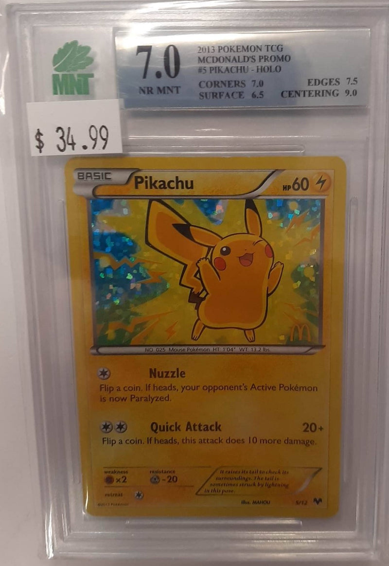 MNT - 7.0 - Pikachu - Holo McDonald's Promo - Pokemon TCG McDonald's - Destination Retro