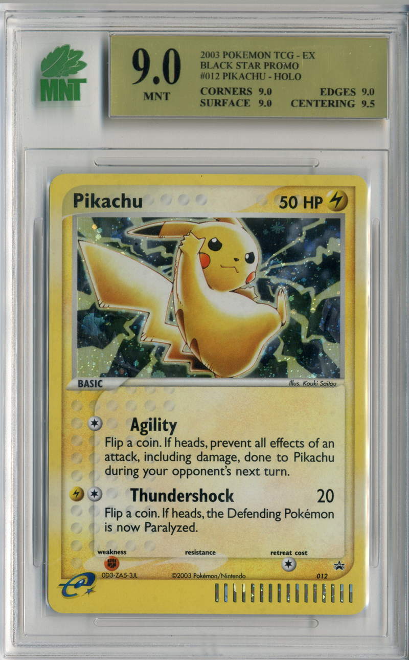 MNT - 9.0 - Pikachu - Holo Black Star Promo - Destination Retro