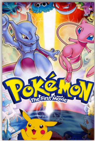 CANVAS PRINT - POKEMON THE FIRST MOVIE - 16"x24" - Destination Retro