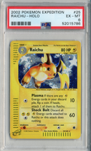 PSA - Grade	EX-MT 6 - RAICHU-HOLO - EXPEDITION - Destination Retro