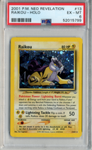 PSA - EX-MT 6 - RAIKOU-HOLO - NEO REVELATION - Destination Retro