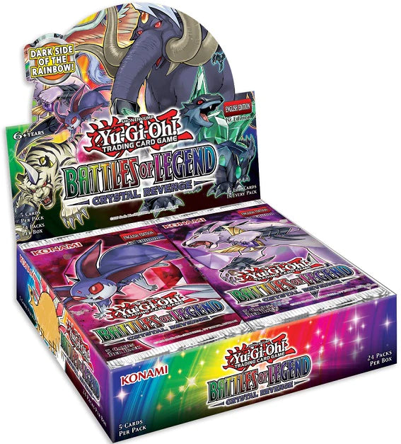 YU-GI-OH! - BATTLES OF LEGEND: CRYSTAL REVENGE BOOSTER BOX - 1ST EDITION (PRE-ORDER 11/18) - Destination Retro