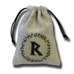 SUPPLIES - DICE BAG - RUNIC II (BEIGE) - Destination Retro