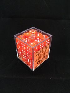 SUPPLIES - DICE - VORTEX 36D6 SOLAR/WHITE 12MM - Destination Retro