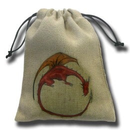 SUPPLIES -  DICE BAG - DRAGON (COLOUR) - Destination Retro