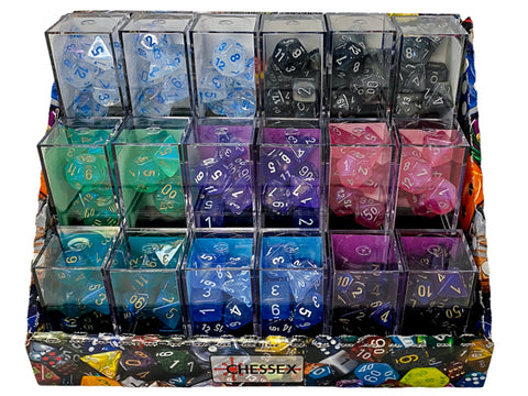 CHESSEX  7-DIE SET (VARIOUS COLOURS) - Destination Retro