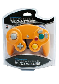 Wii & GameCube Wired Controller (Orange) (Cirka) - Destination Retro