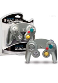 Wii & GameCube Wired Controller (Silver) (Cirka) - Destination Retro