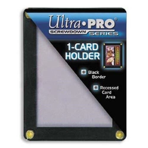 Ultra Pro 1-Card Black Frame Screwdown Holder - Destination Retro