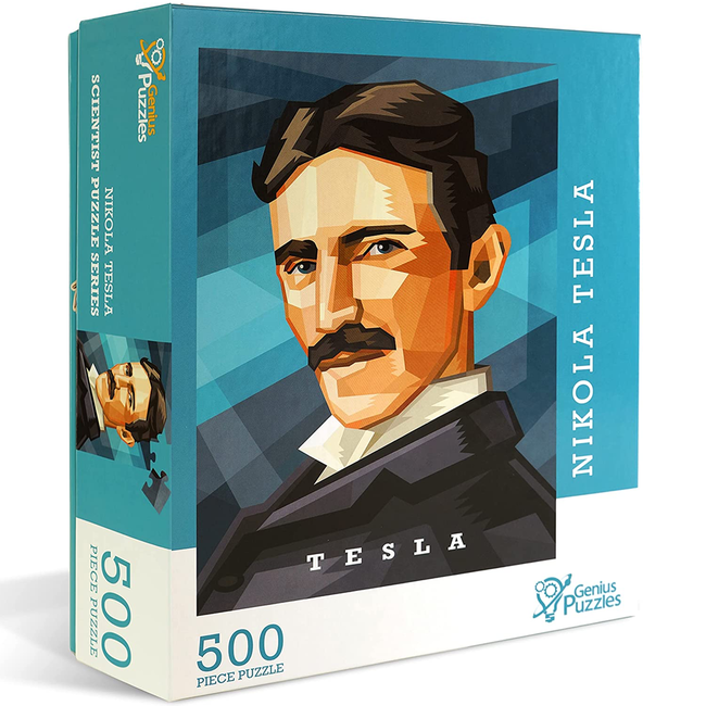 PUZZLES - Scientist Puzzle Series - Nikola Tesla - 500 PIECES - Destination Retro