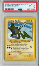 PSA - NM 7 - SHINING RAICHU - NEO DESTINY - Destination Retro