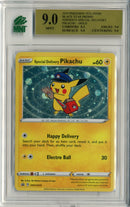MNT - 9.0 -Special Delivery Pikachu - Holo Rare - Black Star Promo - Destination Retro