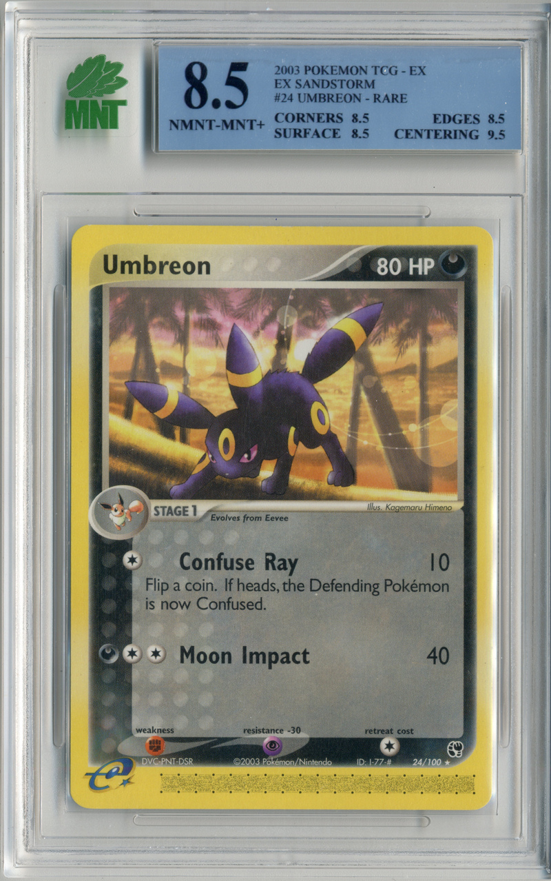 MNT - 8.5 - Umbreon - Rare - EX Sandstorm - Destination Retro