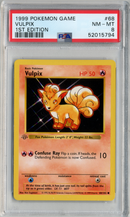 PSA - NM-MT 8 - WEEDLE - 1ST EDITION - BASE SET (GREY STAMP) - Destination Retro